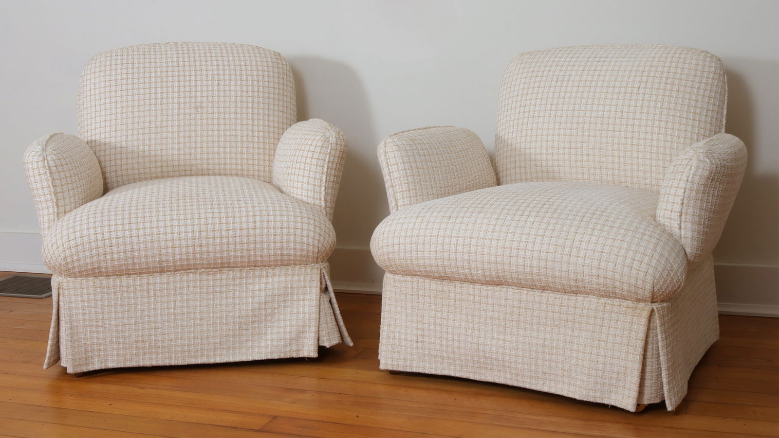 Pair of Modern Upholstered Club Chairs (1 of 5)