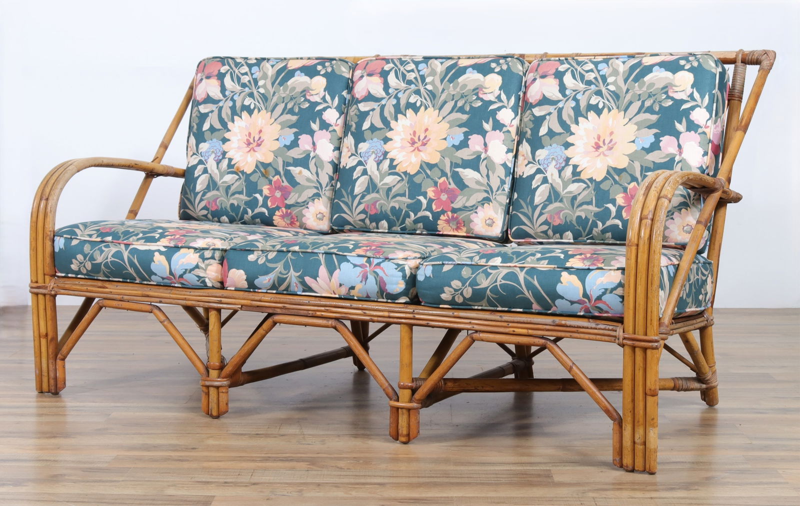 McGuire Style Rattan Sofa (1 of 12)