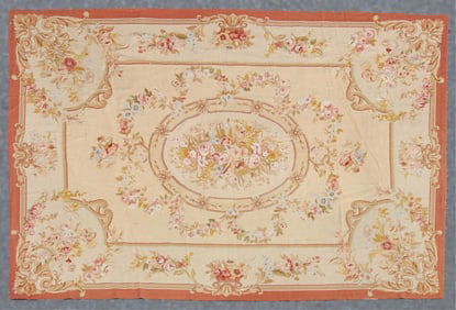 Aubusson Style Needlepoint Rug 9-3 x 12-3