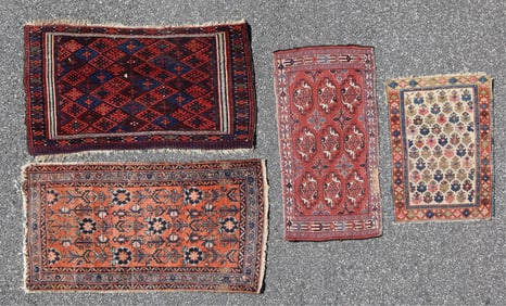 4 Persian & Caucasian Wool Area Rugs