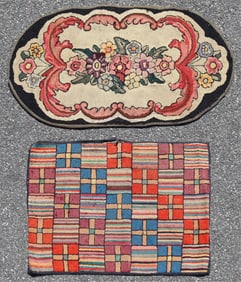 2 Vintage Hook Rugs