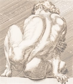 Paul Cadmus - Nude #2, Etching