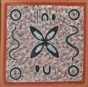 Aboriginal Painting Acrylic On Canvas