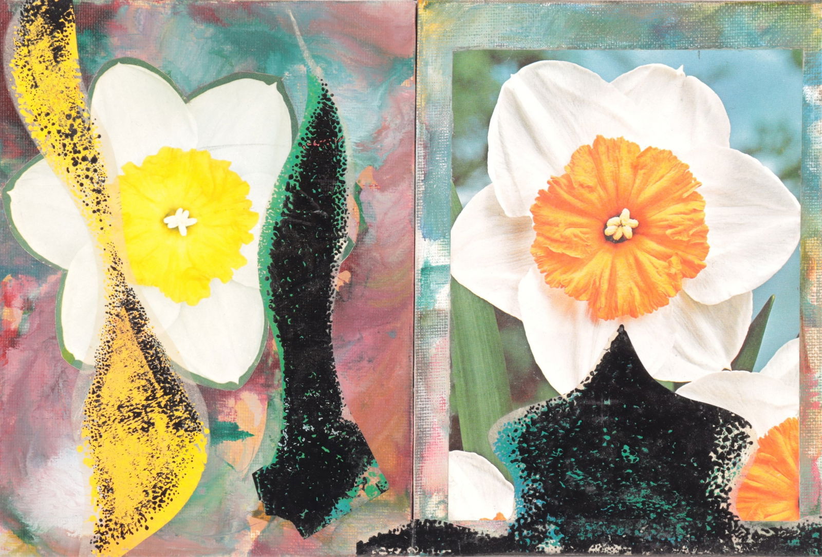 Philip Taaffe - Floral Diptych - Mixed Media (1 of 6)