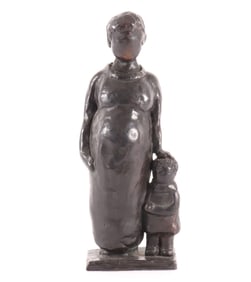 Jose Esteve Edo - Mother & Children - Bronze