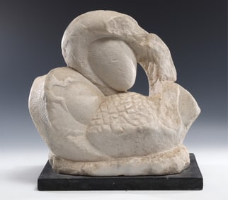 JAFFE - Carved Marble Abstract Sculpture