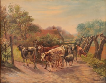 Henri Schouten - Cows - O/C