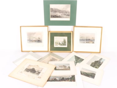 14 lithographs, NY, Delaware & Canada