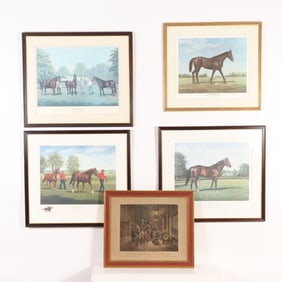 5 Equestrian Lithographs & Engravings