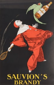 Joseph Stall - Sauvion's Brandy - litho poster