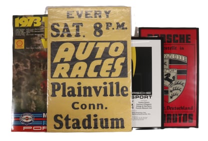 3 Porsche & Plainville Conn. Auto Races Posters