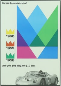 1960 Porsche Racing Poster