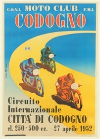 Motorcylcle Club - CODOGNO  - 1952 - Poster