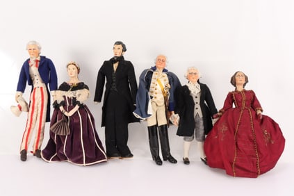 6 Politician, Presidential Dolls, Kimcraft &others