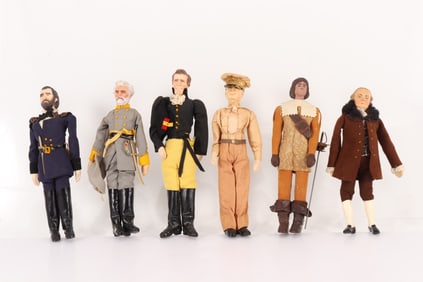 6 Kimcraft & others Military Dolls, Ben Franklin