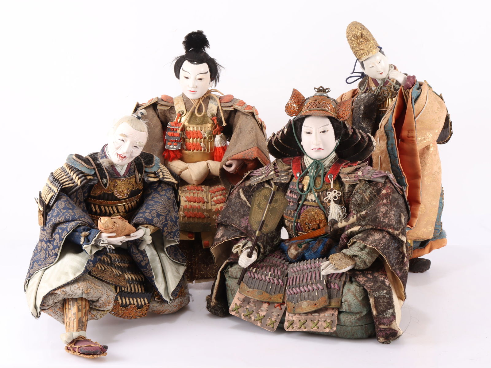 A group of 4 Japanese Ningyo Dolls (1 of 13)