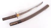 Japanese Meiji Short Sword & Scabbard
