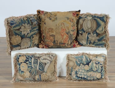 Flemish Tapestry & Needlepoint Pillows