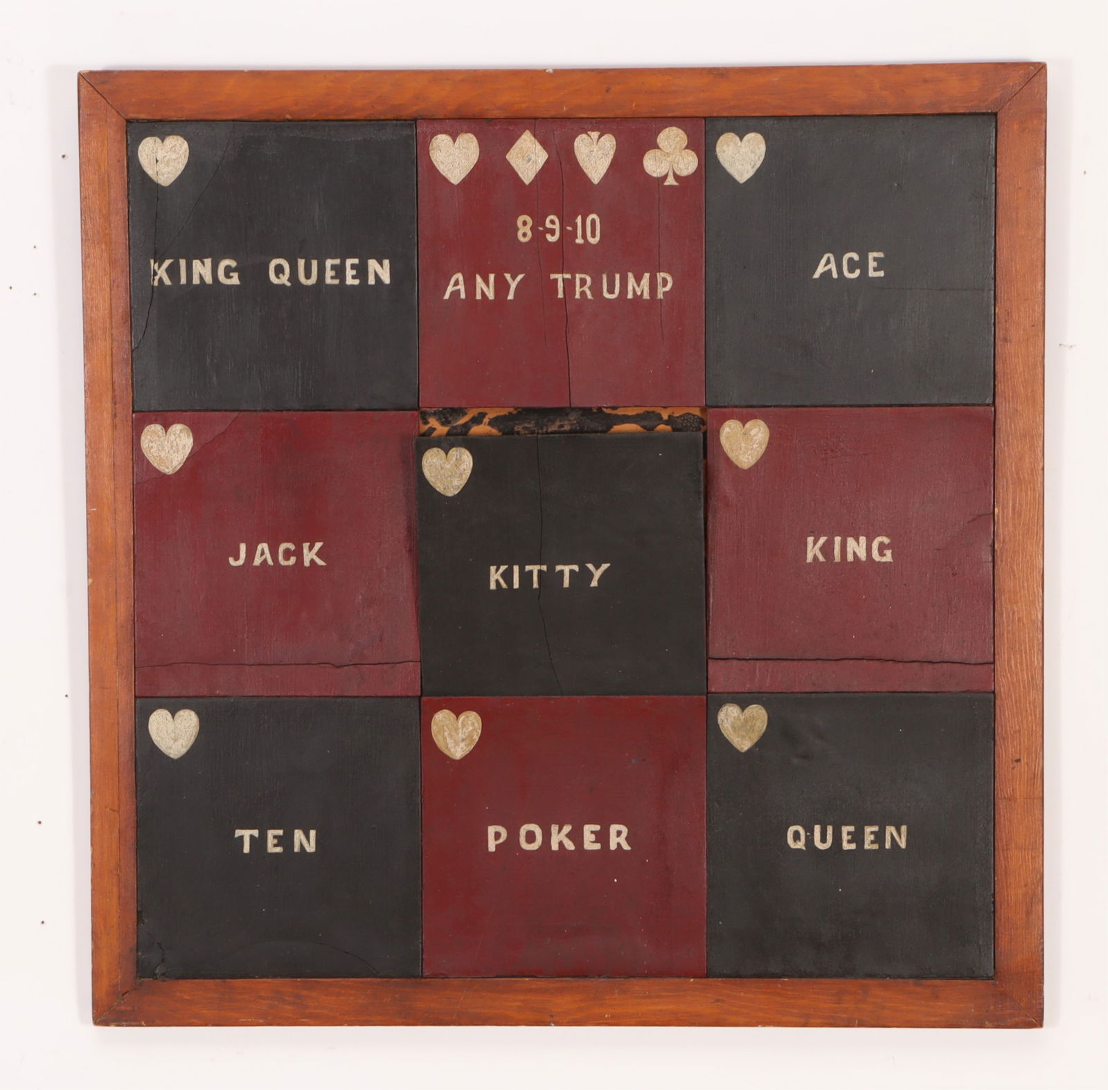 Country Cherry & Painted Game Board, 19/20 C. (1 of 4)