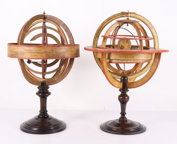 Two Globes - Armillary Spheres