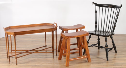 Chinese Benches, Tomlinson Table & Chair