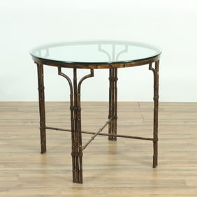 Brighton Pavillion Style Faux Bamboo Table