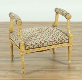 Louis XVI Style Painted Stool