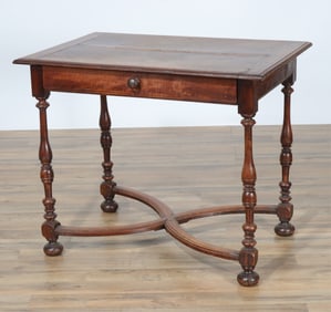 Continental Baroque Walnut & Cherry Side Table 18C