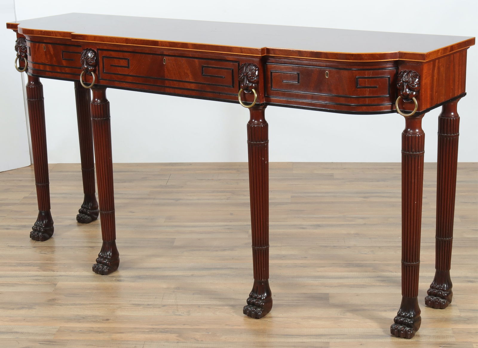 Irish Regency Style Brass Mounted Mahogany Server (1 of 10)