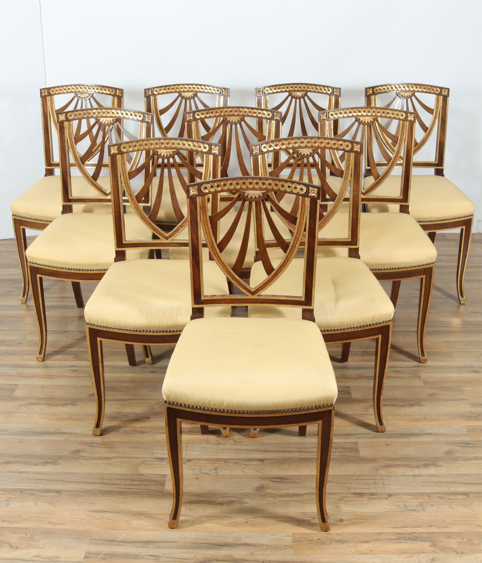 Italian Classical Style Parcel-Gilt Dining Chairs (1 of 15)