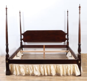 George III Style Mahogany King Bedstead