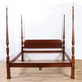 George III Style Mahogany King Bedstead