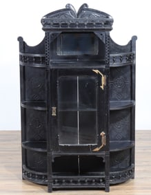 Aesthetic Movement Black Painted Display Cabinet