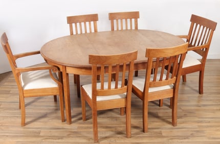 Bench-made Cherry Dining Table & 6 Chairs