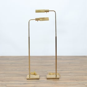 Koch & Lowey Style Brass Reading Lamps