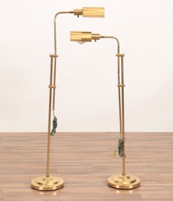 Pair of Koch & Lowy Style Brass Reading Lamps