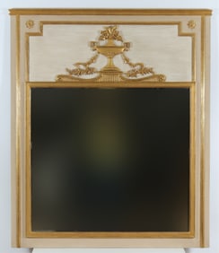 Mirror Fair - Louis XV Style White Painted Trumeau