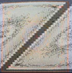 Aubusson Style Needlepoint Rug 11-6 x 17-6