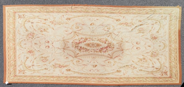 Stark Aubusson Style Needlepoint Rug 14 x 19-7