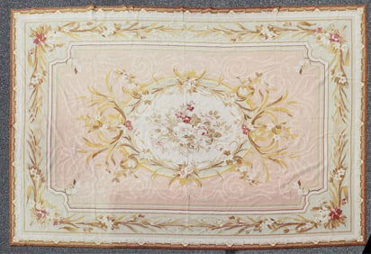 Stark Aubusson Style Needlepoint Rug 9-10 x 13-4