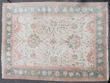 Sarouk Style Wool Rug - 8-10 x 11-10