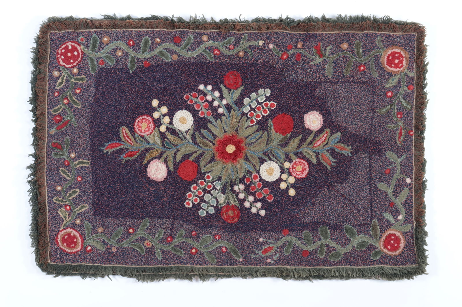 American Folk Shirred Cotton Rug, New Jersey, 19 C (1 of 5)