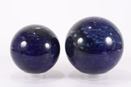 Contemporary Marbelized Glass Balls