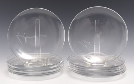 Baccarat Crystal Plates - 12