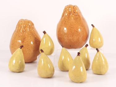 Collection of Ceramic Pears