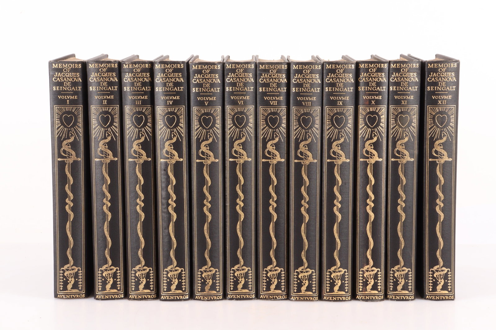 Memoirs of Jacques Casanova 12 vol set: The Memoirs of Jacques Casanova De Seingalt, Adventuros 1925. Numberd #967 of 1,000 printed. Dimensions: 7" x 10"