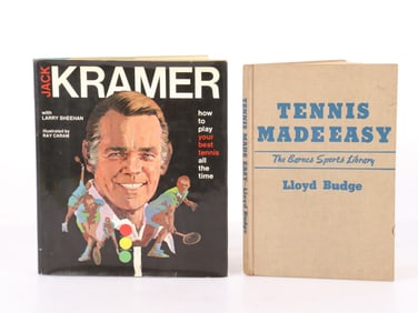 2 Tennis Books Jack Kramer-Signed, Lloyd Budge