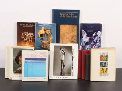 Assorted Art Books 12 Volumes: 3 volumes of Skira art books, Richard Diebenkorn, Lupino en Avant nudes photography, 2 vols RubensDimensions: 12.5" x 18.5"