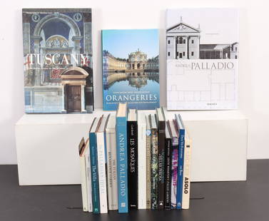 Asst Books - Italian Architecture & Gardens (18): Assorted group of 18 books on Italian architecture and gardens, comprising: Christoph Ulmer, Andrea Palladio (Magnus, 2011); Ross King & Massimo Listri, Tuscany (Rizzoli, 2010); Bruce Boucher, Andrea