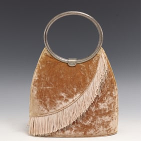 Vintage Christian Dior Velvet Handbag
